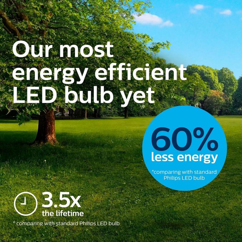 Besonders effiziente PHILIPS E27 LED Filament Lampe matt 7,3W = 100W 4000K neutralweißes Licht - Beste Energie Effizienz Klasse