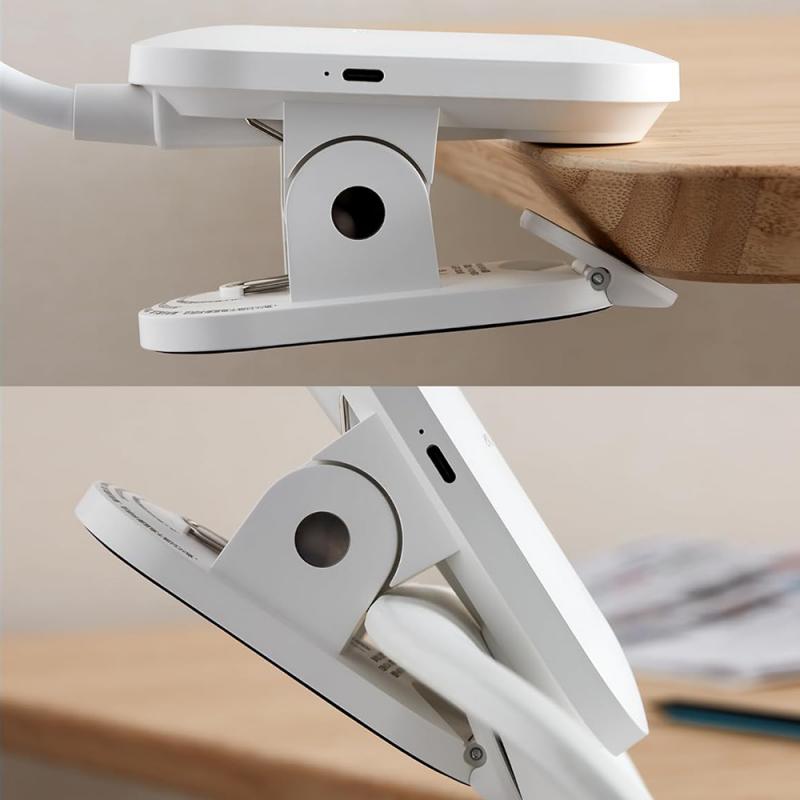 Philips LED Akku Klemmleuchte Forys in Weiß mit Klemme, USB & Akku , neutralweiß