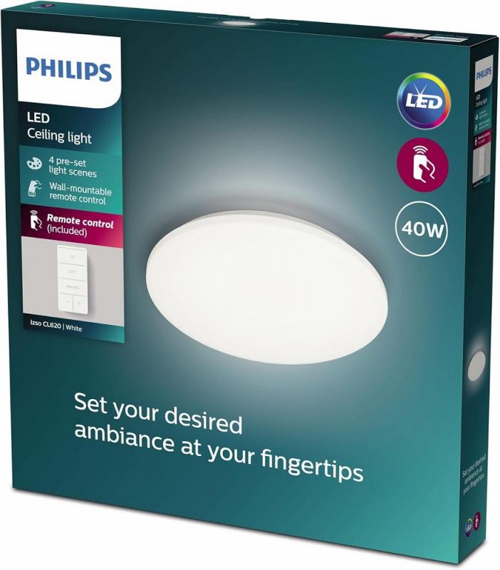Philips LED-Deckenleuchte All-in-One 2700–6500K 4300lm Weiß Fernbedienung