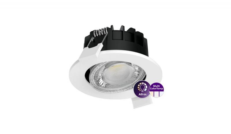 Philips ClearAccent RS071B 6W schwenkbare LED Einbauleuchte weiß - tunable White