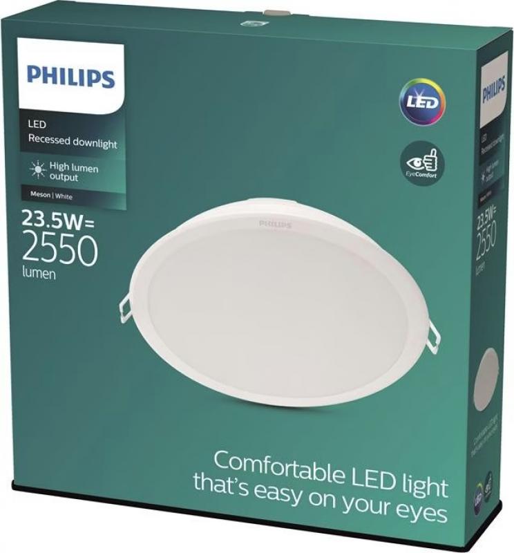 Philips LED Einbauleuchte MESON 23,5 Watt 4000K universalweiße Licht  Einbaudurchmesser 20cm