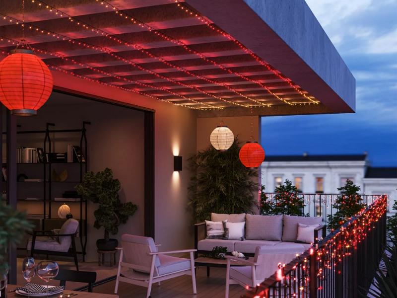 Philips Hue Festavia Lichterkette 40m für innen und außen IP44