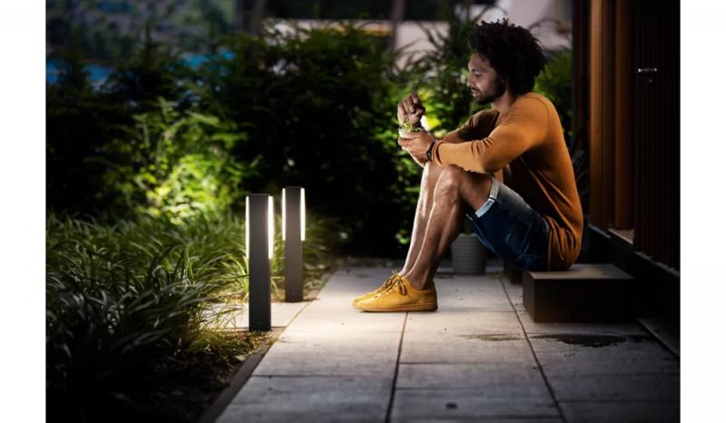 Philips Wegeleuchte Stratosphere Ultra-Efficient in Anthrazit 3,8W 4000K kühlweißes Licht  IP44