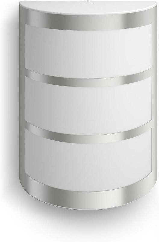 Philips Outdoor Wandleuchte Python Ultra Efficient Edelstahl 3,8 W mit warmweißem Licht IP44