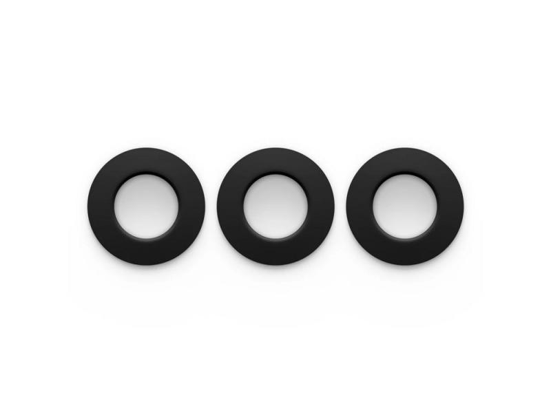 3er-Pack Philips Hue Slim Einbauleuchte, 90 mm, Weiß & Farbiges Licht, Bluetooth kompatibel, Sprachsteuerung mit Alexa, Apple Home & Google Assistant, schwarz