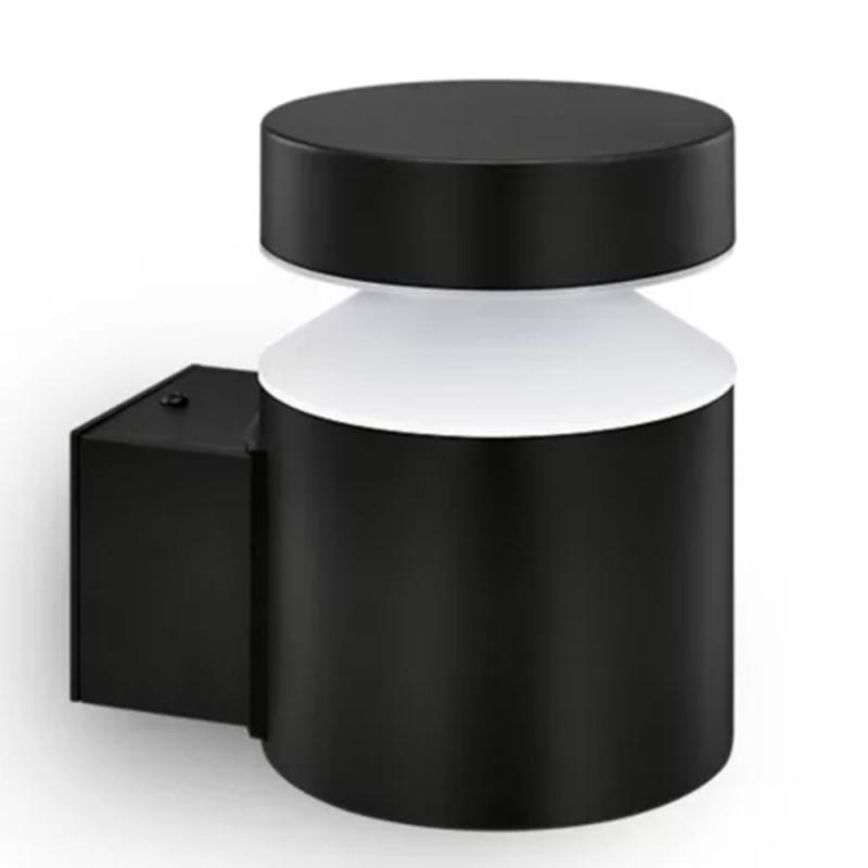 Philips Outdoor Wandleuchte Laven in Schwarz mit warmweißem Licht IP44