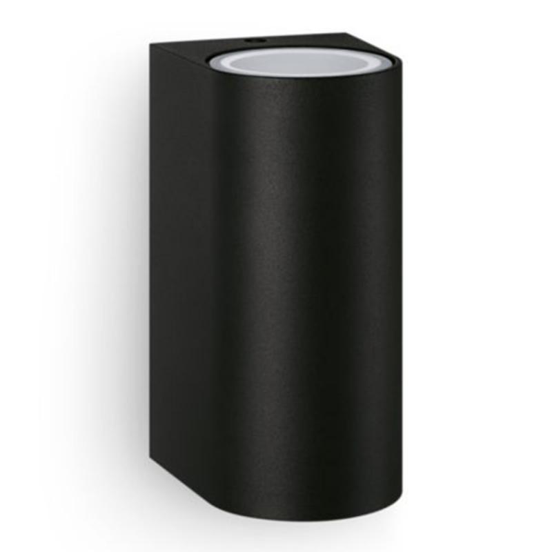 Philips Wandleuchte Nightingale in Schwarz up/down mit 2 x GU10 Fassungen IP44