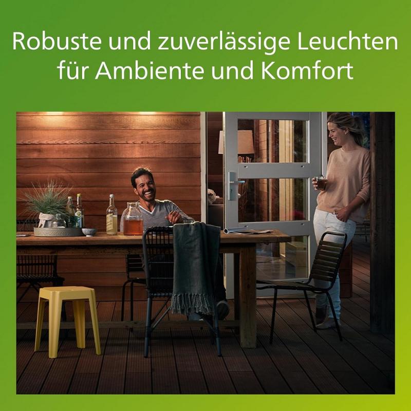 Philips 3er Set Einbauleuchten Outdoor Edelstahl mit warmweißem Licht - Niedervolt Spore Bodenspot Erweiterung