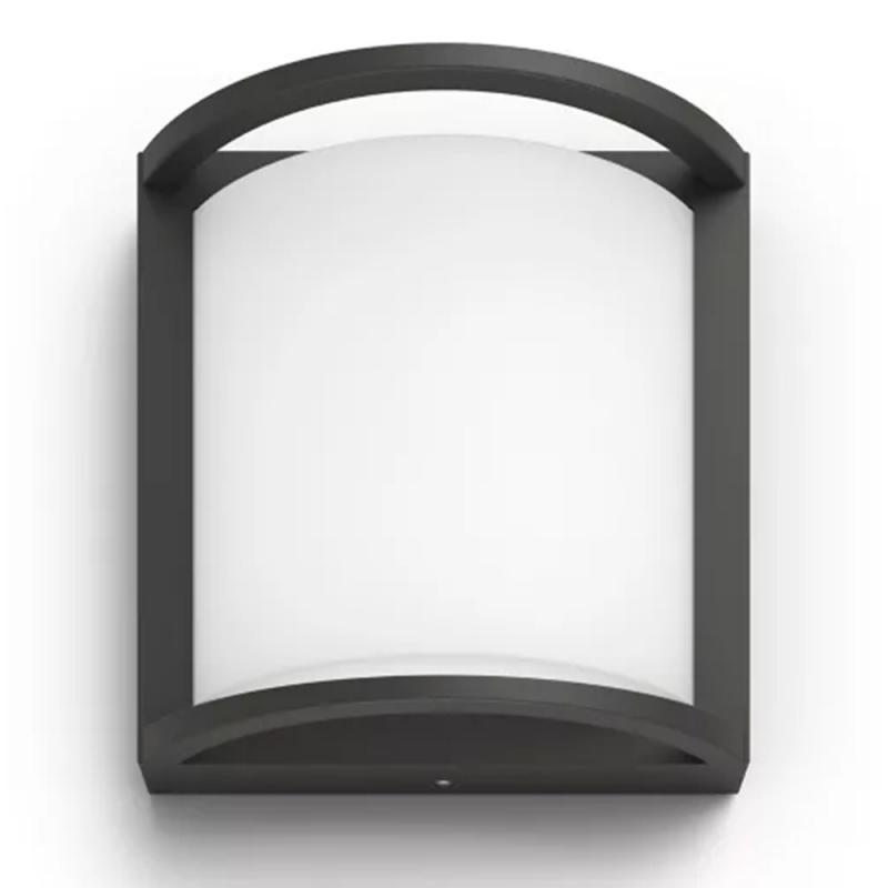 Philips Outdoor Wandleuchte Samondra in Anthrazit mit warmweißem Licht IP44