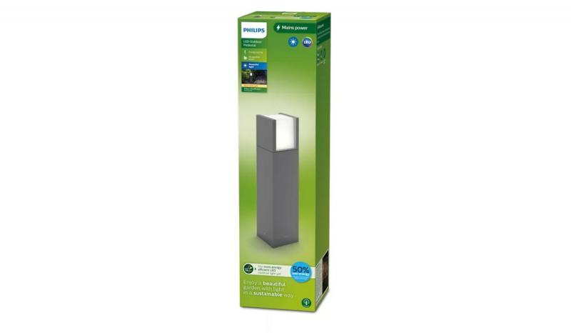Philips LED Wegeleuchte Arbour 3,8W in anthrazit IP44 - Ultra-Efficient