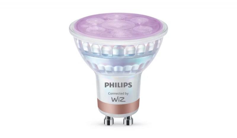 2er-Pack PHILIPS WiZ Smart LED GU10 RGB 4,7W wie 50W 345lm 2200–6500K Matter dimmbar