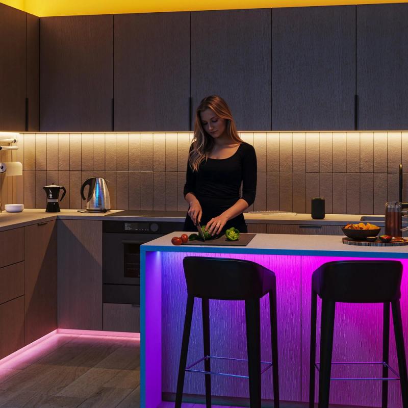 2er-Pack PHILIPS WiZ Smart LED GU10 RGB 4,7W wie 50W 345lm 2200–6500K Matter dimmbar