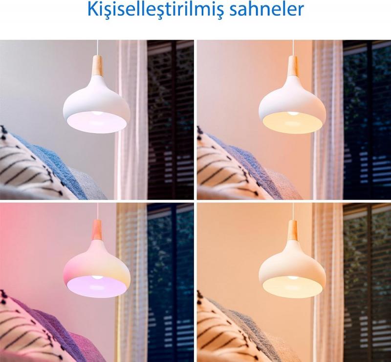 PHILIPS WiZ Smart LED GU10 4,7W wie 50W 345lm RGB+CCT 2200–6500K 36° dimmbar WLAN Bluetooth Matter Glas