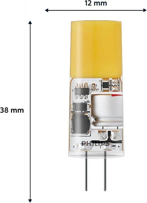 Philips G4 LED Stiftsockel Lampe 2,4W wie 28W Warmweisses Licht 2700K