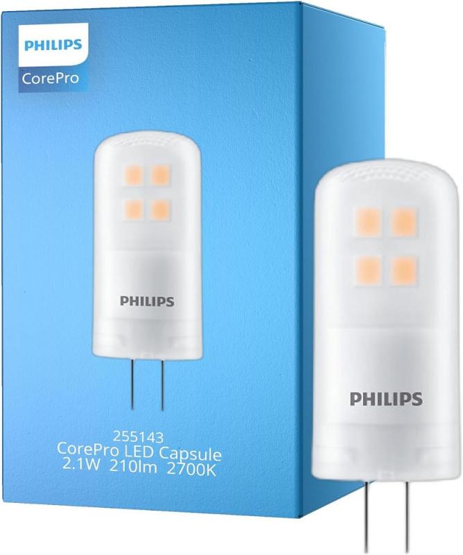 Philips CorePro LEDcapsule 2,1W (20W) G4-Stiftsockel Warmweiss 2700K dimmbar