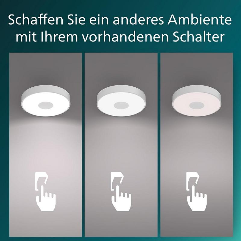 Philips SceneSwitch LED-Deckenleuchte 4000K 2800lm Weiß
