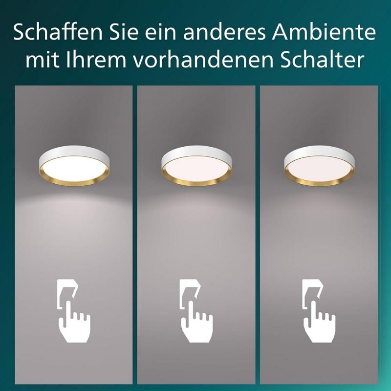 Philips SceneSwitch LED-Deckenleuchte 24W 2800lm 4000K Weiß