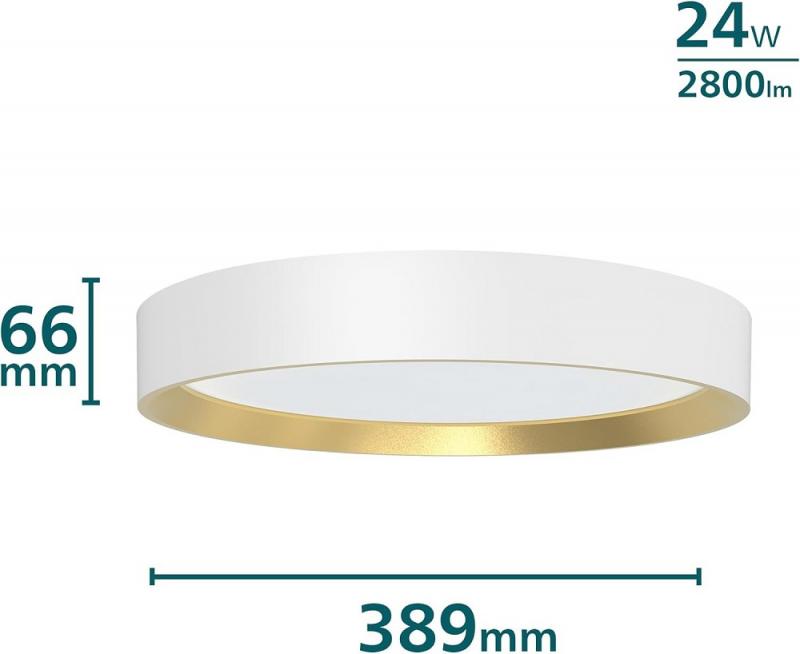 Philips SceneSwitch LED-Deckenleuchte 24W 2800lm 4000K Weiß