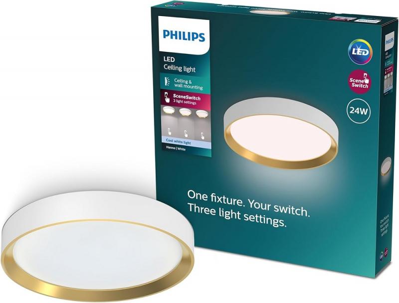 Philips SceneSwitch LED-Deckenleuchte 24W 2800lm 4000K Weiß