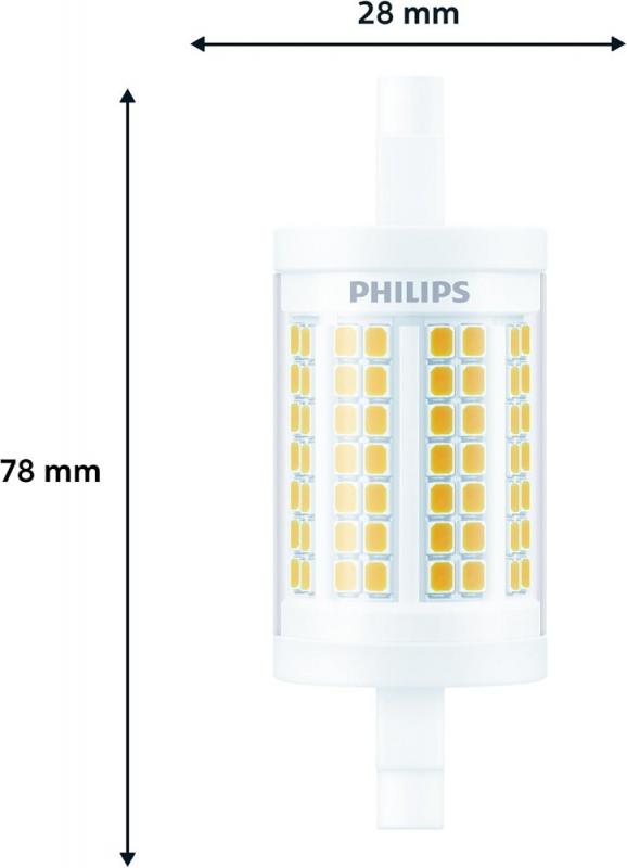 Philips LED 78mm R7s Stablampe 11,5 W wie 100W warmweißes Licht 3000K
