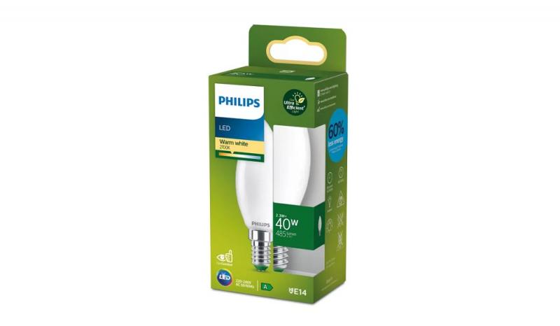  Philips LED E14 Kerzenlampe 2,3W wie 40W warmweisses Licht Ultra Efficient