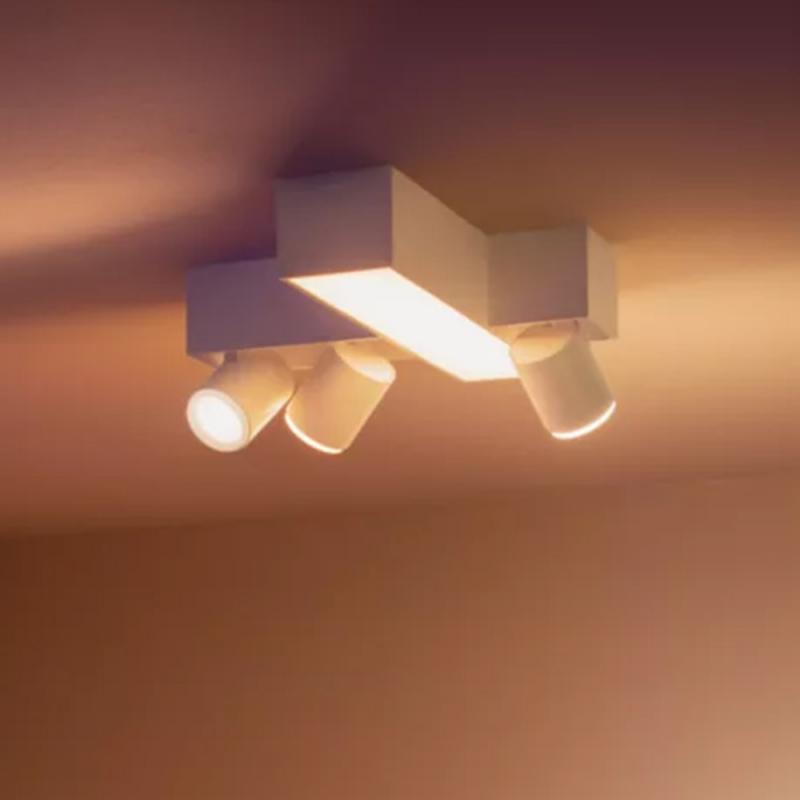 Philips Hue White And Color Centris Cross 3er-Spot Deckenleuchte in Weiß RGBW + TW
