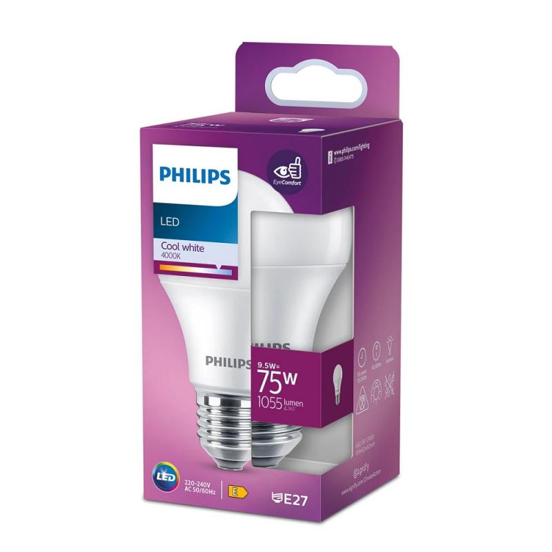 PHILIPS E27 LED Leuchtmittel 9,5W wie 75W Neutralweißes Licht 4000K