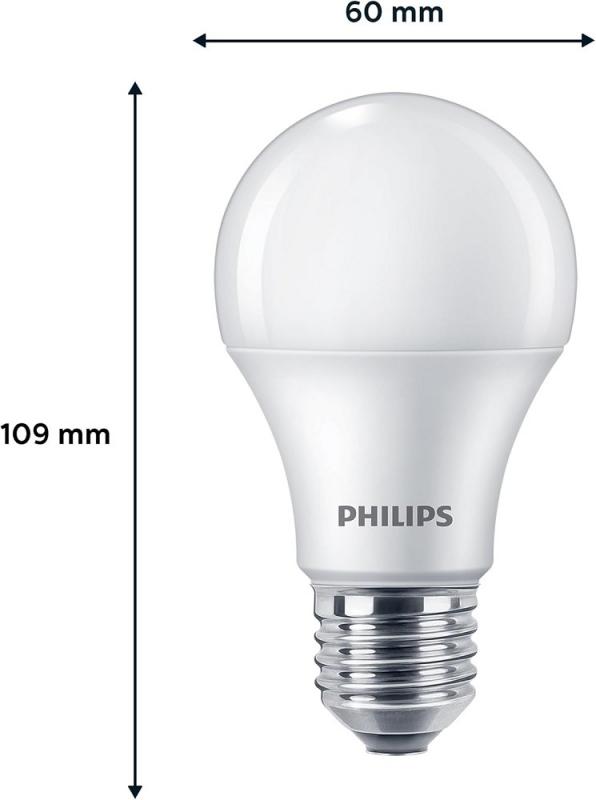 Sparset 6er PHILIPS E27 LED Lampe wie 75W warmweißes blendfreies Licht