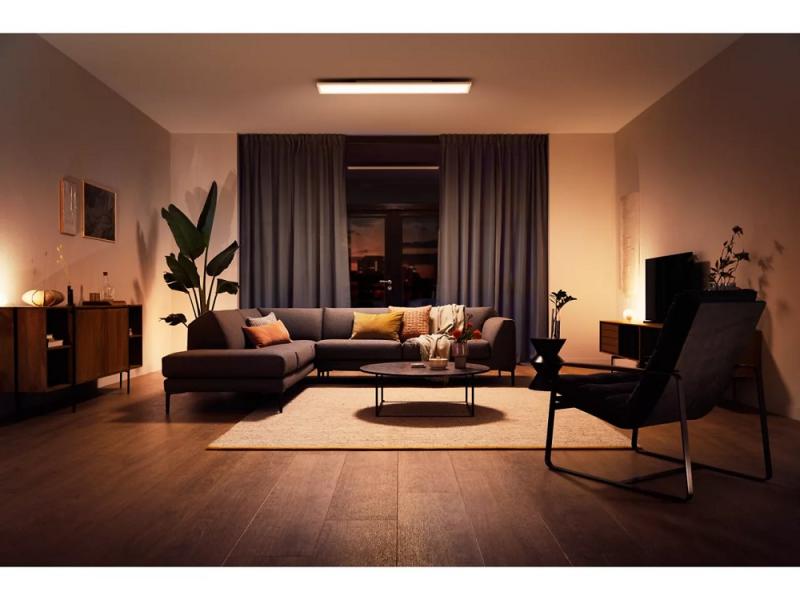 Philips Hue Philips White Ambiance Panelleuchte Aurelle 120x30cm / Zigbee oder Bluetooth in Weiß
