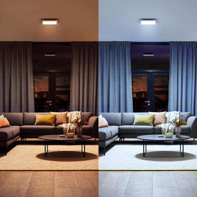 Philips Hue White Ambiance Panelleuchte Aurelle in Weiß