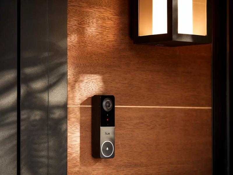 Philips Hue Secure kabelgebundene Video-Türklingel mit Bewegungserkennung + Chime
