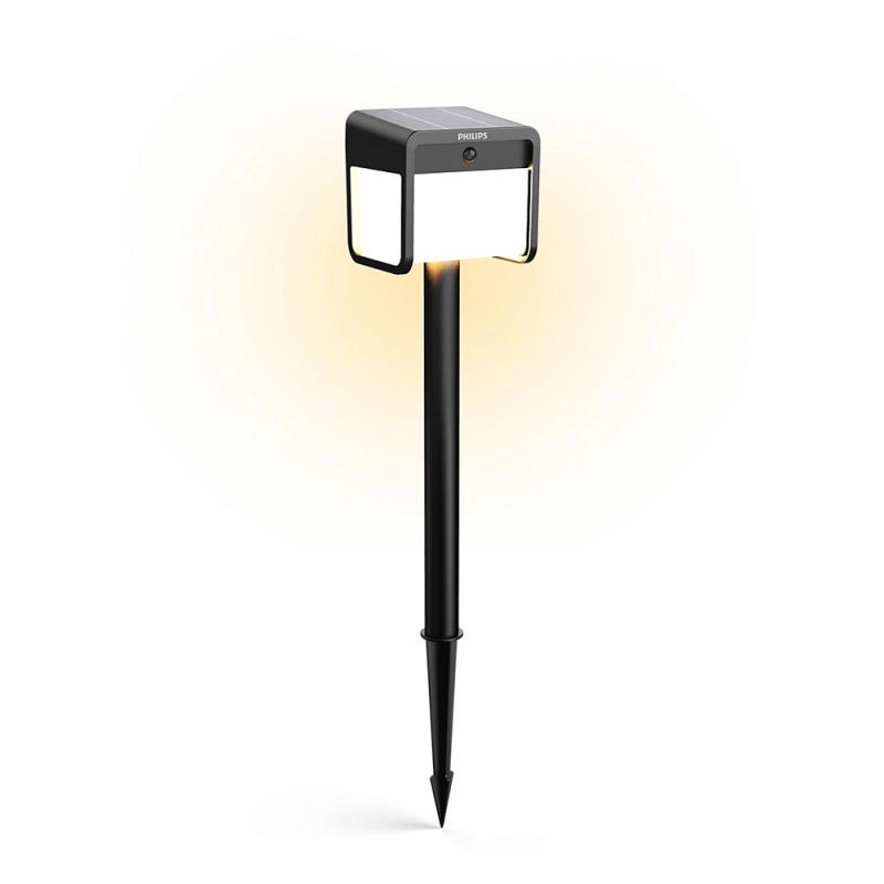 Philips Ultra efficiente Solar Wegeleuchte Ezra in Schwarz