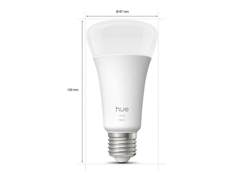 Philips Hue E27 LED Lampen 13,5W wie 100W warmweißes Licht dimmbar