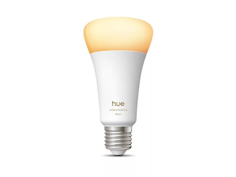 Philips Hue White Ambiance E27 LED Lampe 11,8W wie 100W - tubable white dimmbar - hell mit 1600 Lumen