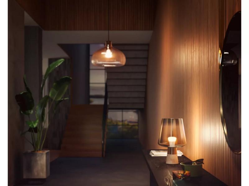Philips Hue E27 LED Lampe 9,5W wie 75W warmweißes Licht dimmbar
