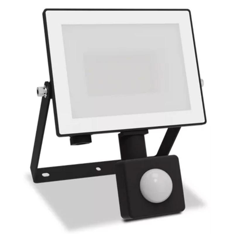 Philips Lois Flutlichtstrahler mit Sensor für den Außenbereich - 20 Watt, 5000K Tageslicht, Schwarz