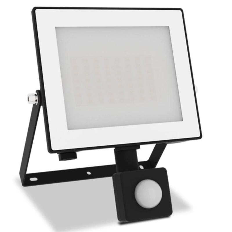 Philips Lois Flutlichtstrahler mit Sensor für den Außenbereich - 30 W, 3000K weißes Licht, Schwarz