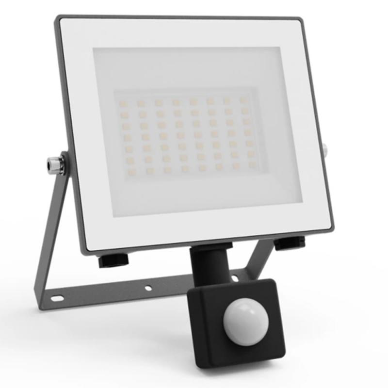 Philips Lois ultraeffizienter Flutlichtstrahler mit Dämmerungssensor für den Außenbereich - 14 Watt, 3000K warmweißes Licht, Anthrazit