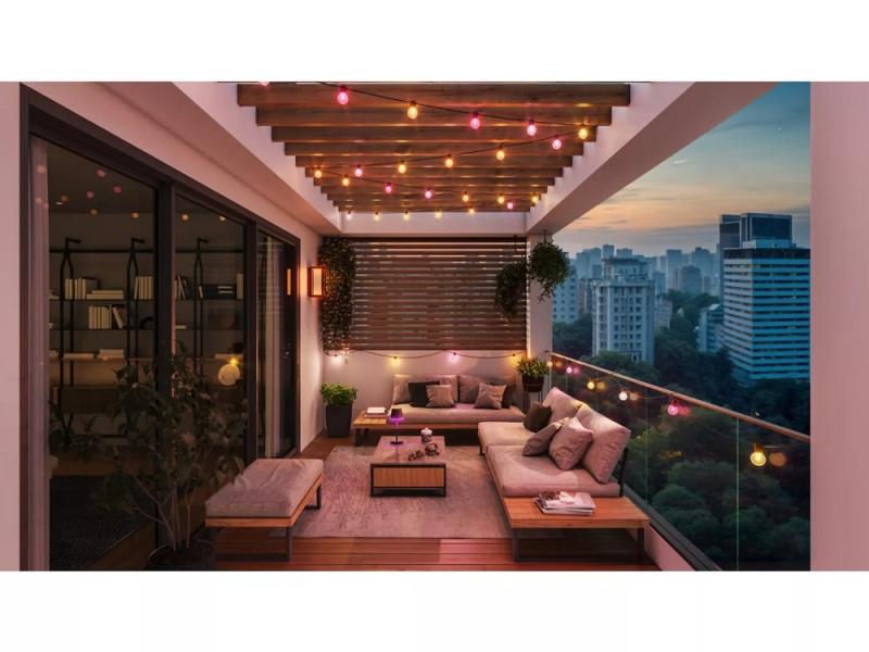 Philips  Hue Festavia Globe Outdoor Lichterkette für den Außenbereich, 14 m, IP65