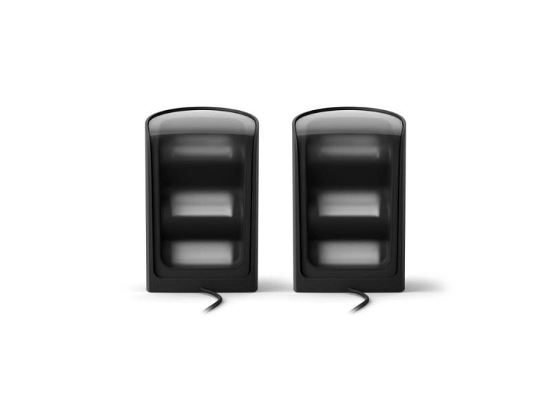 2er Set Philips Hue Play Wallwasher Tischleuchte RGB in Schwarz