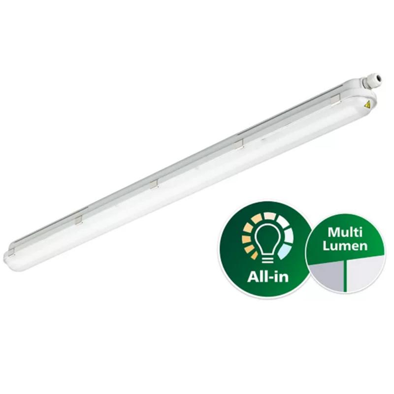 120cm Philips CoreLine WT120C LED 40S LED-Feuchtraumleuchte 4000K, All-in, 32 W, 18 W, IP65, IK08