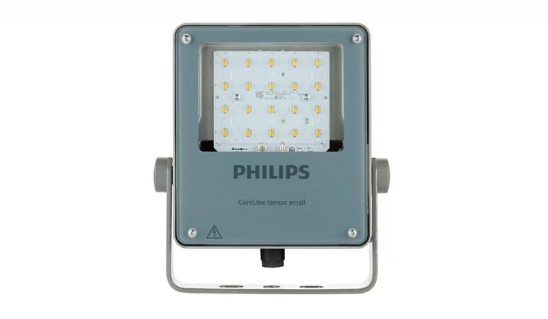 Philips LED-Scheinwerfer CoreLine Tempo Small Gen2, Floodlight, 31 W, 4437 lm, 4000 K, CRI70, Symmetrisch, IP66