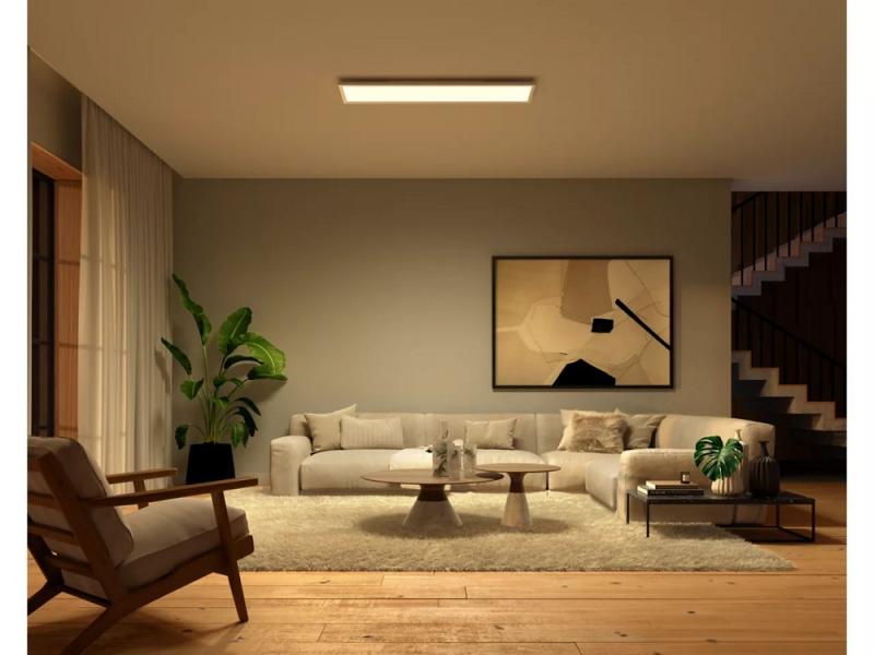 Philips Hue White And Color Ambiance Panelleuchte Surimu 120x30cm in Weiß  - RGB Licht