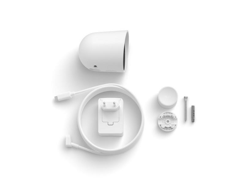 Philips Hue Secure kabelgebundene Smart Home Überwachungskamera Full HD Video drinnen oder draußen weiß