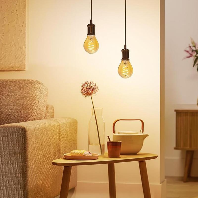 PHILIPS E14 LED Lampe Bernstein 3,1W wie 25W dimmbar 2200K extra warmweißes gemütliches Licht 90Ra
