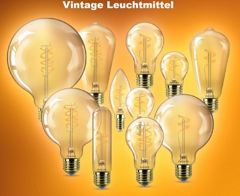 PHILIPS E14 LED Lampe Bernstein 3,1W wie 25W dimmbar 2200K extra warmweißes gemütliches Licht 90Ra