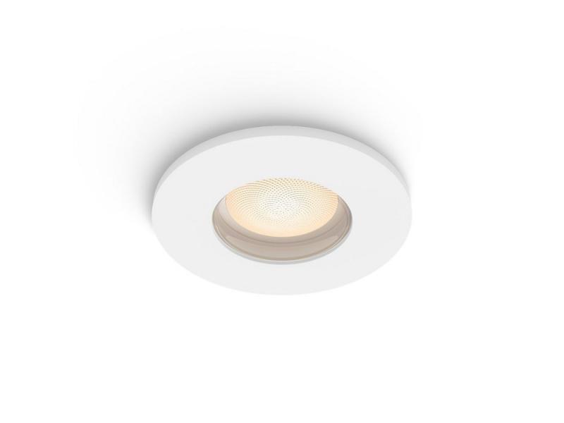 Philips Hue White Ambiance LED Einbauleuchte Adore in Weiß Bluetooth & ZigBee IP44 Bad geeignet
