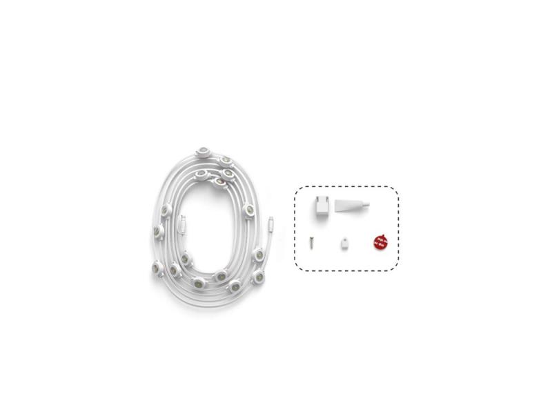 Philips Hue Festavia Lichterkette 9m Erweiterung 16 Lichtpunkte, weiß für außen IP54 RGB IP65