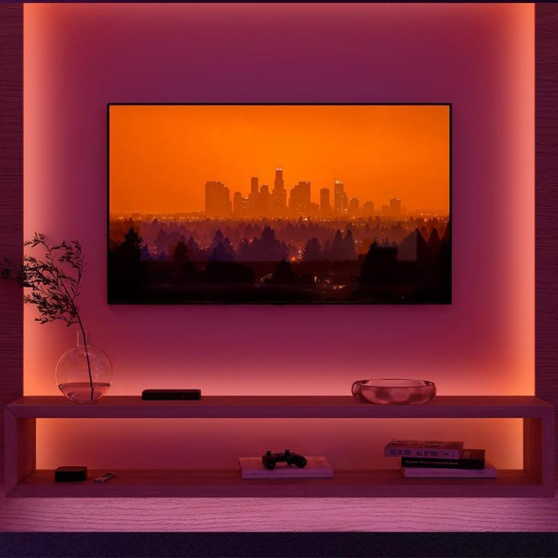 Philips  Hue  Flux Lightstrip 3 m, flexible Innenbeleuchtung, Chromasync-Farbmischung, RGBW, Streifen zuschneidbar, App- und Sprachsteuerung