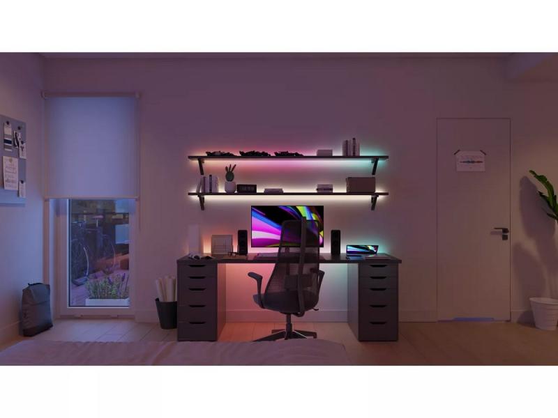 Philips Hue Essential 5-Meter-LED-Lightstrip, RGB, flexible Innenbeleuchtung, App- und Sprachsteuerung, kompatibel mit Alexa, Google Assistant und Apple Home